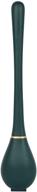 🚽 green magnetic wall-mounted silicone toilet brush with soft plastic head for toilet protection - fashionable, simple, and 12-inch long hand guard handle logo