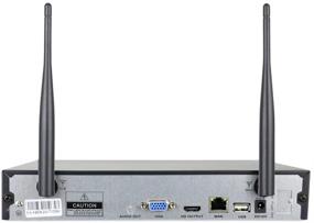 img 3 attached to 📹 Видеорегистратор для сетевой охранной системы Full HD NVR с встроенным WiFi-роутером - 8 каналов, 3 МП, поддержка до 8 камер, до 4 ТБ HDD (HDD не включен), без адаптера питания, совместим с беспроводными камерами Hiseeu.