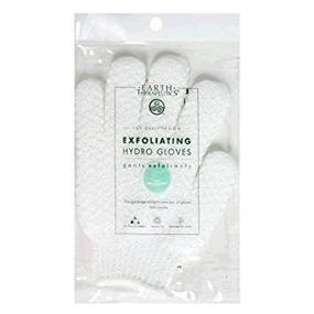 img 4 attached to 🧤 Earth Therapeutics Hydro Exfoliating Gloves, White - Pack of 4: Discover Gentle and Effective Exfoliation!