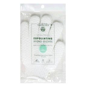 img 3 attached to 🧤 Earth Therapeutics Hydro Exfoliating Gloves, White - Pack of 4: Discover Gentle and Effective Exfoliation!