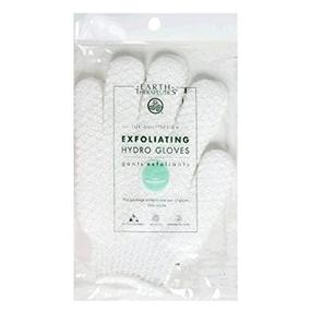 img 2 attached to 🧤 Earth Therapeutics Hydro Exfoliating Gloves, White - Pack of 4: Discover Gentle and Effective Exfoliation!