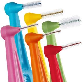 img 1 attached to TEPE Angle Interdental Brushes: Small Brush Dental Pick and Floss for Braces - 6 Sizes Multi-Pack