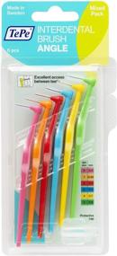 img 4 attached to TEPE Angle Interdental Brushes: Small Brush Dental Pick and Floss for Braces - 6 Sizes Multi-Pack