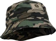 👒 parent's choice: john deere boys' camo bucket hat for toddler – stylish and protective! logo