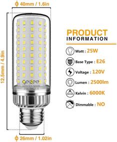 img 2 attached to 💡 GEZEE Equivalent Daylight White Non Dimmable Ceiling - Exceptional Quality Lighting Solution
