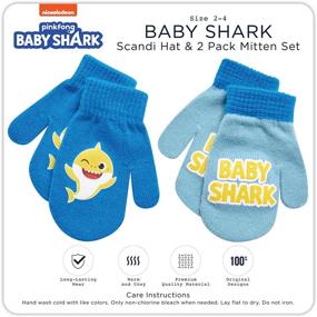 img 2 attached to 🦈 Warm Up with Nickelodeon Shark Winter Mitten: A Must-Have Accessory for Toddlers in Cold Weather