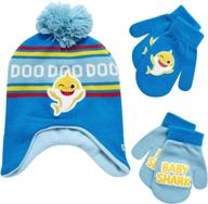 🦈 warm up with nickelodeon shark winter mitten: a must-have accessory for toddlers in cold weather logo