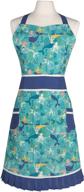 now designs vintage style betty apron with pockets, 🧜 mermaids - 30 x 34 in cotton: a nostalgic kitchen essential логотип
