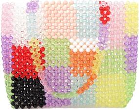 img 4 attached to Grandxii Handbags Handmade Crystal Colorful Women's Handbags & Wallets in Totes