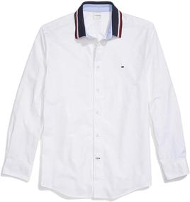 img 4 attached to 👕 Одежда и рубашки Tommy Hilfiger Adaptive с магнитными пуговицами для мужчин - повышение доступности и стиля