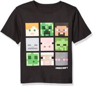 👕 футболка с коротким рукавом minecraft для мальчиков старшей возрастной группы, с рисунками в виде фигур крипперов и черного цвета. логотип