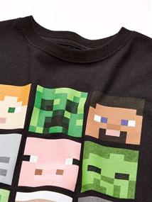 img 3 attached to 👕 Футболка с коротким рукавом Minecraft для мальчиков старшей возрастной группы, с рисунками в виде фигур Крипперов и черного цвета.