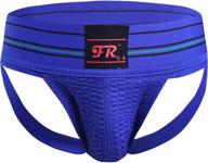 ultimate comfort and support: iefiel men's breathable wide waistband athletic jockstrap underwear logo