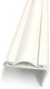 img 3 attached to 🚐 Enhance Your RV's Aesthetics: QPN White Vinyl 5/8" Insert Molding Trim Screw Cover - 50 ft, White