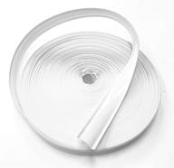 🚐 enhance your rv's aesthetics: qpn white vinyl 5/8" insert molding trim screw cover - 50 ft, white logo