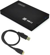 hwayo 2.5'' 320gb ultra slim portable external hard drive 💻 - usb 3.0, black: ideal for xbox one console, pc, laptop storage logo