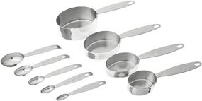 img 3 attached to Cuisipro Set of Stainless Steel Measuring Cups and Spoons