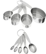 cuisipro set of stainless steel measuring cups and spoons logo