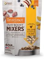 максимизируйте питание вашего кота с помощью добавок instinct raw boost mixers: замороженная сырая еда для кошек без зерна. логотип