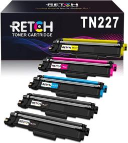 img 4 attached to 🖨️ RETCH Compatible TN227 TN-227 Toner Cartridge Tray 5 Pack Replacement for Brother TN227BK TN223 TN-223 – MFC-L3770CDW, MFC-L3750CDW, MFC-L3710CW, HL-L3210CW, HL-L3290CDW