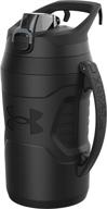 🥤 under armour playmaker 64oz water bottle jug with fence hook handle, lock button protective lid, outer body grip, for kids and adults, all sports including baseball, basketball, football, gym логотип