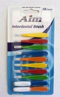 🦷 aim interdental brush picks (5 pack) 50 count - optimize your oral health with aim beauty logo