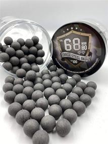 img 1 attached to 🎯 100x Premium Hard Rubber Steel Balls for Real Self and Home Defense Training Pistols in 68 Caliber – High-Quality Paintballs, Powerballs, 7g Heavy Ammunition