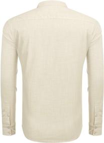 img 2 attached to 👕 Tinkwell Sleeve Henley Casual Shirts for Men – A Must-Have in Men's Clothing Shirts