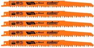 horusdy 9-inch wood pruning reciprocating saw blades, 5tpi - pack of 5 logo