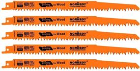 img 4 attached to HORUSDY 9-Inch Wood Pruning Reciprocating Saw Blades, 5TPI - Pack of 5