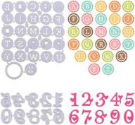 🔡 versatile metal cutting dies for diy crafts: numbers and letters for card making, scrapbook decoration logo