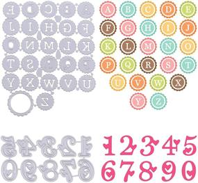 img 4 attached to 🔡 Versatile Metal Cutting Dies for DIY Crafts: Numbers and Letters for Card Making, Scrapbook Decoration