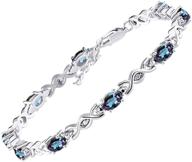 stunning simulated alexandrite bracelet sterling logo