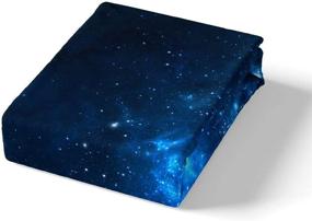 img 1 attached to Full Size Galaxy Decor Bedding Set - 3 Piece Duvet Cover with Universe Pattern - 3D Galaxy Printed Comforter Cover - Hotel Quality Soft & Breathable - Lightweight & Easy Care Quilt Cover