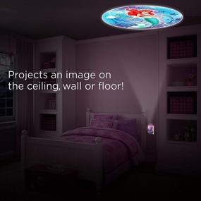 img 3 attached to Projectables Disney Princess Night Light Projector: 6-Image LED, Dusk-to-Dawn Sensor, Project Cinderella, Ariel, Aurora, Belle & Rapunzel on Ceiling, Wall, or Floor - Pink/Purple