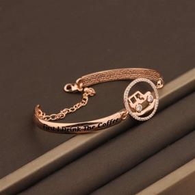 img 2 attached to ☕ TGBJE Coffee Bracelet: A Stylish Girlfriend Bangle for Girls' Jewelry Lovers!