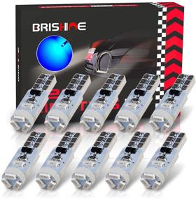 img 4 attached to BRISHINE 10X T5 LED Bulbs Canbus Error Free Blue 3014 Chipsets 74 2721 37 PC74 Wedge LED Bulbs For Interior Gauge Cluster Dashboard Instrument Panel Speedo Indicator AC Lights