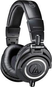 img 4 attached to Black Audio-Technica ATH-M50X Professional Grade Studio Monitor Headphones with Detachable Cable - Critically Acclaimed