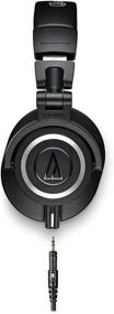 img 3 attached to Black Audio-Technica ATH-M50X Professional Grade Studio Monitor Headphones with Detachable Cable - Critically Acclaimed