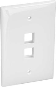 img 3 attached to 📑 Leviton 41091-2WN QuickPort Midsize Wallplate Review: Single Gang, 2-Port, White