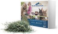 blue mountain timothy hay (3 lb): premium natural food for guinea pigs, rabbits, and other small pets - ideal hay for bunny rabbit, hamster, chinchilla, gerbil, similar to alfalfa pellets, cubes, orchard grass logo