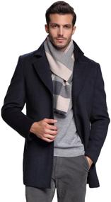 img 3 attached to RIONA Cashmere Knitted Men's Scarves - Winter Accessories from Australia