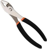 🔧 edward tools heavy duty slip joint pliers - pro carbon steel construction - non-slip handle - channel lock design - nut and bolt fastener - extra strong teeth for superior grip (8") logo