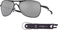 🕶️ oakley crosshair oo4060: стильные квадратные солнцезащитные очки для мужчин + эксклюзивный набор с oakley accessory leash kit логотип