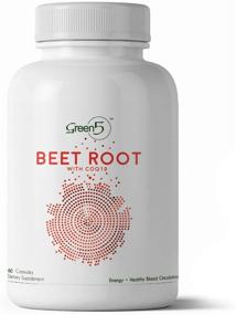 img 4 attached to 🥦 Organic Beet Root Capsules 1350mg: CoQ10 Energy Supplement & Nitric Oxide Booster for Blood Pressure, Immune Support, Healthy Circulation, Athletic Performance - 60 Ct 1 Month Supply