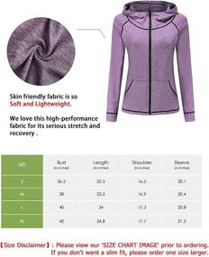 img 1 attached to 🏃 DancingCat Women's Workout Hoodie: Lightweight Active Full-Zip Running Track Jacket