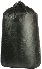 img 2 attached to 🗑️ Plasticplace 40-45 Gallon Trash Bags: 12 Micron Black High Density Liners | 40" x 48" (250 Count) | Versatile for Home, Office & Outdoor Use