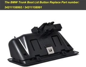 img 2 attached to 🔧 MOCW Выпускная кнопка ручки багажника совместима с BMW 1 3 5 Series X6 X5 X1 E60 E90 E91 E92 E93 E70 E71 | Запасная часть: 51247118158