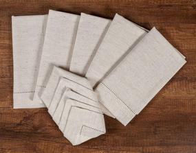 img 2 attached to 🍽️ Cotton Cloth Dinner Napkins: Food Service Equipment & Supplies