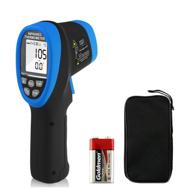 holdpeak hp-1800 profession nine laser pointer pyrometer -58℉~3272℉ (-50℃~1800℃) d:s=50:1 non-contact infrared thermometer gun logo